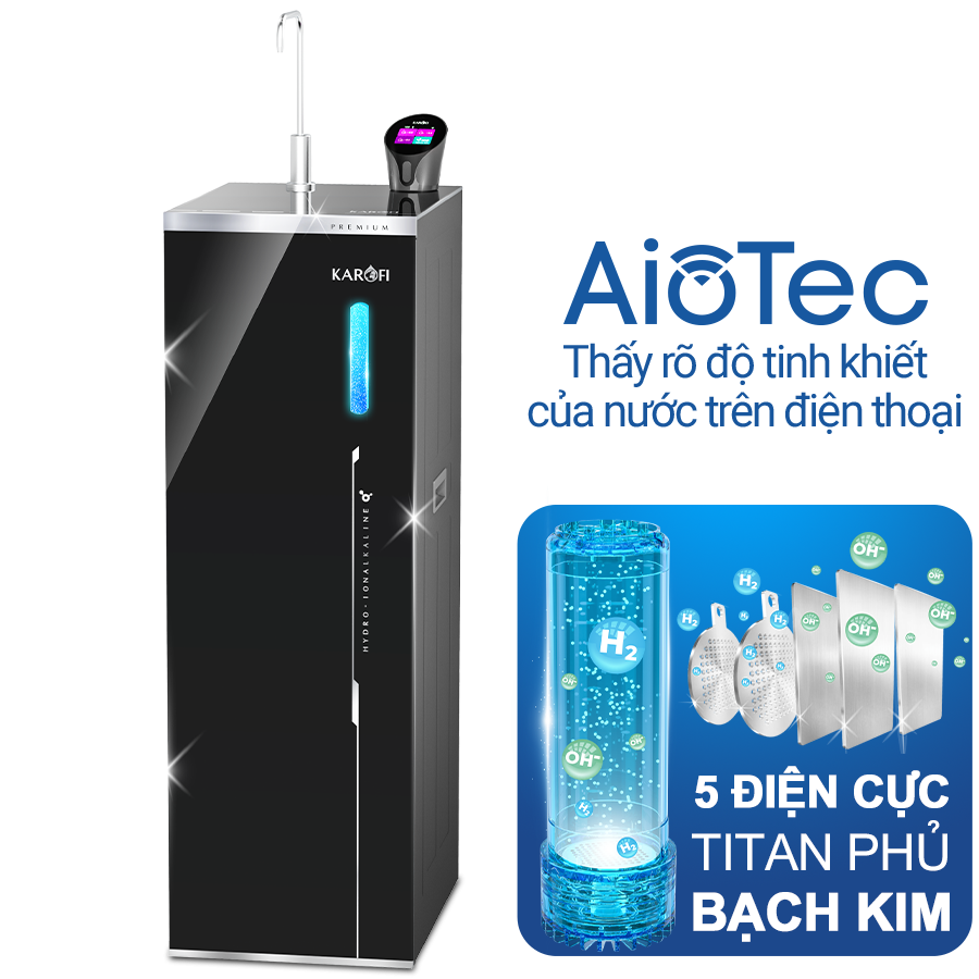 Máy lọc nước Hydro-ion kiềm Karofi KAE-S68 PRO